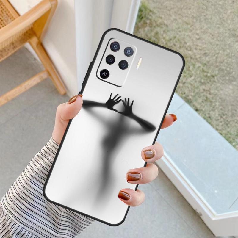 Woman Silhouettes Case For Oppo A60 A80 A40 A17 A57 A77 A74 A54 A94 A78 A98 A18 A38 A58 A96 A76 A16 A15 A5 Pro