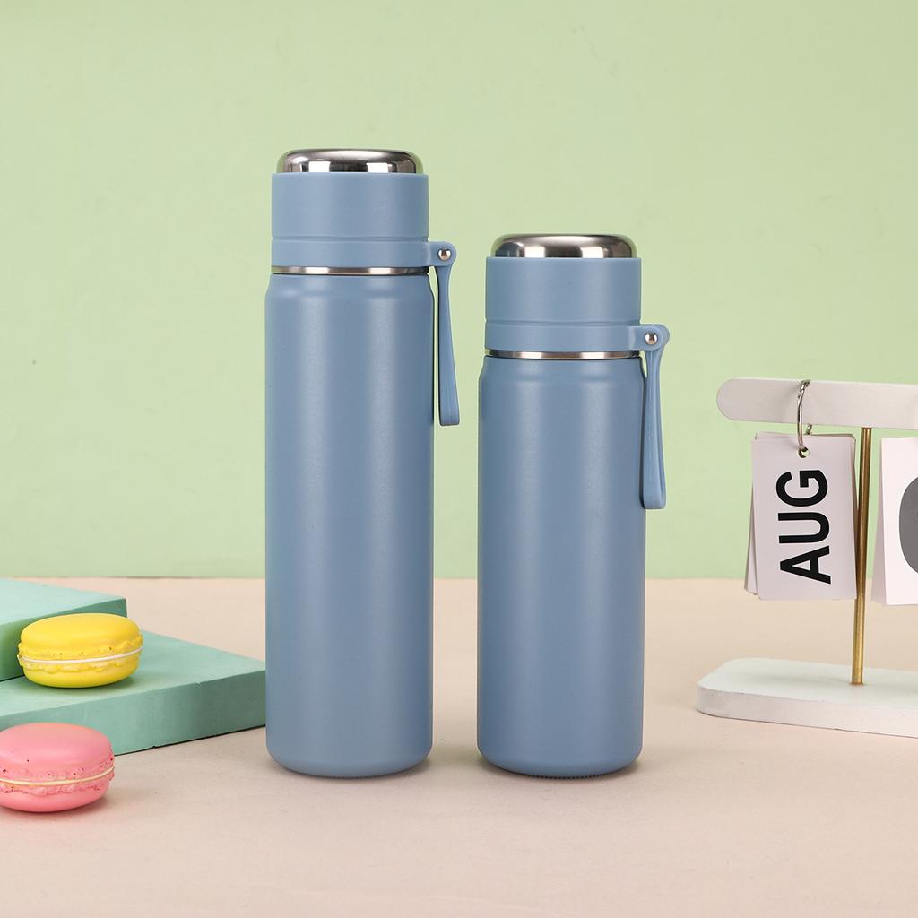 Stainless Tea Drink and Water Separation Sling Vacuum Mug Stylish Portable Student Water Mug Jump Cap Straight Cup Durable