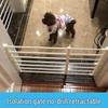 Indoor Pet Barrier: Removable No-Drill Dog Gate for Stairs & Balconies