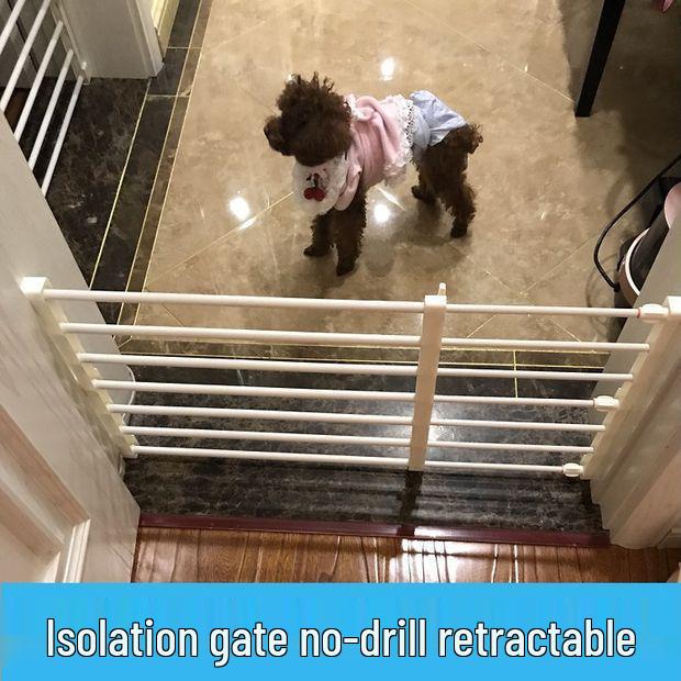 Indoor Pet Barrier: Removable No-Drill Dog Gate for Stairs & Balconies