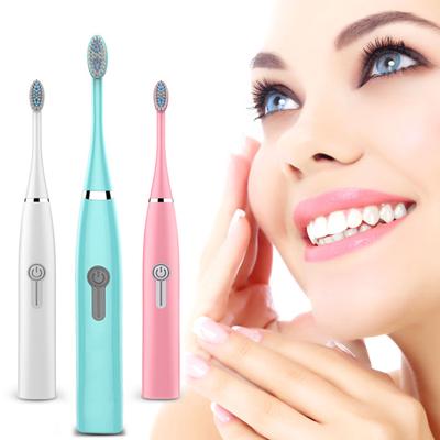 Elektrische Zahnbürste Sonic Whitening IPX7 Ultraschall Automatische Erwachsene Timer Bürste Batterie Akustische Welle Wasserdichte Zahnbürste