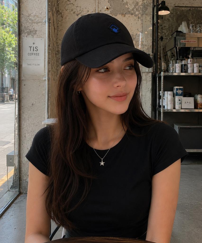 Seuteijial Diamond Washed Ball Cap [Black]