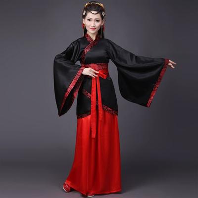 Performance Skirt Hanfu Long Dress Patchwork Chinese Traditional Costumes Chinese Tang Suit  Party