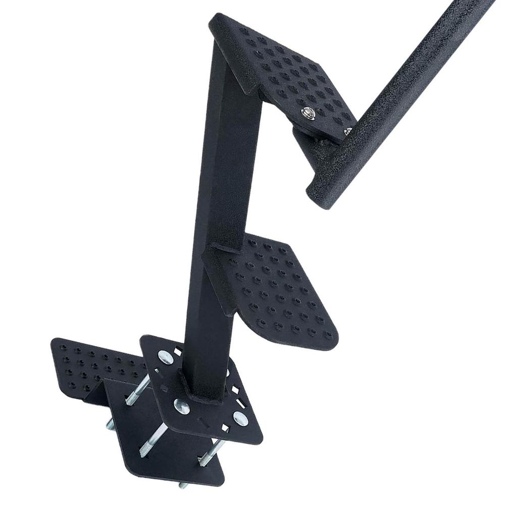 Boat Trailer Step Carbon Steel 2 Steps Anti Slip Universal Trailer Tongue Step with Handle