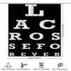 Black/White Color Blindness Shower Curtain Eye Chart Design For Bathroom Decor Universal Fit, Durable Water-Resistant Fabric Cov