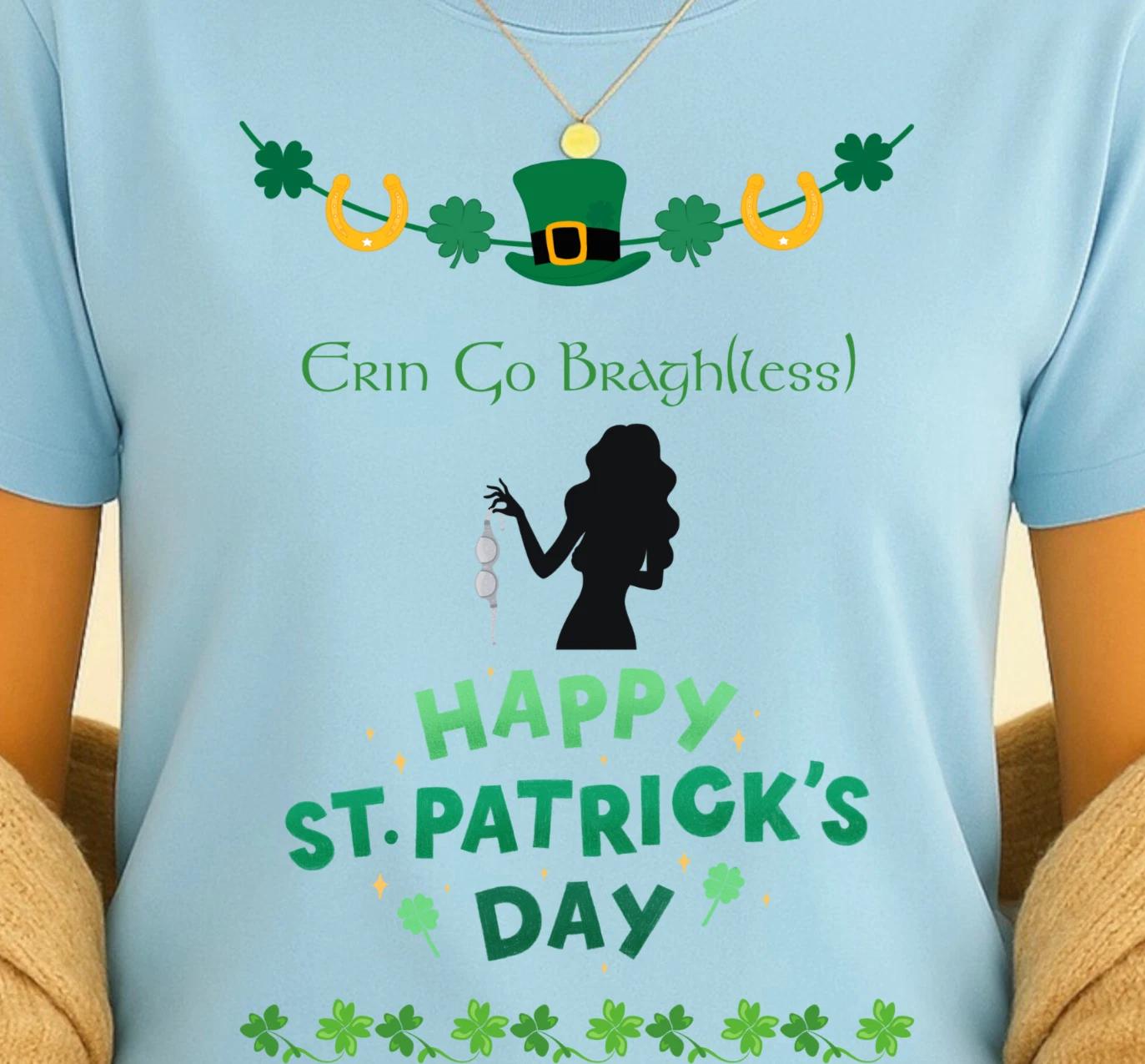 Happy St. Patrick s Day shamrock tee | St Paddy s T-Shirt, Erin Go Braugh Shirt 2XL