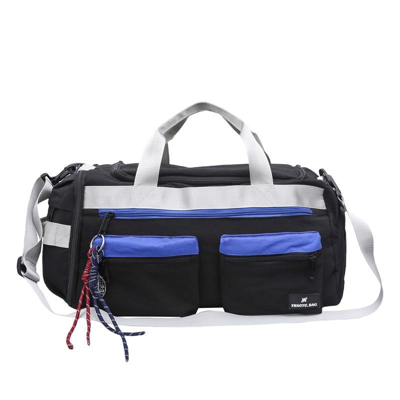 Dry and Wet Separation Outdoor Sports and Fitness Bag, Large Capacity, Stylish and Trendy Travel Bag, Nylon Casual Crossbody Carry-on Bag