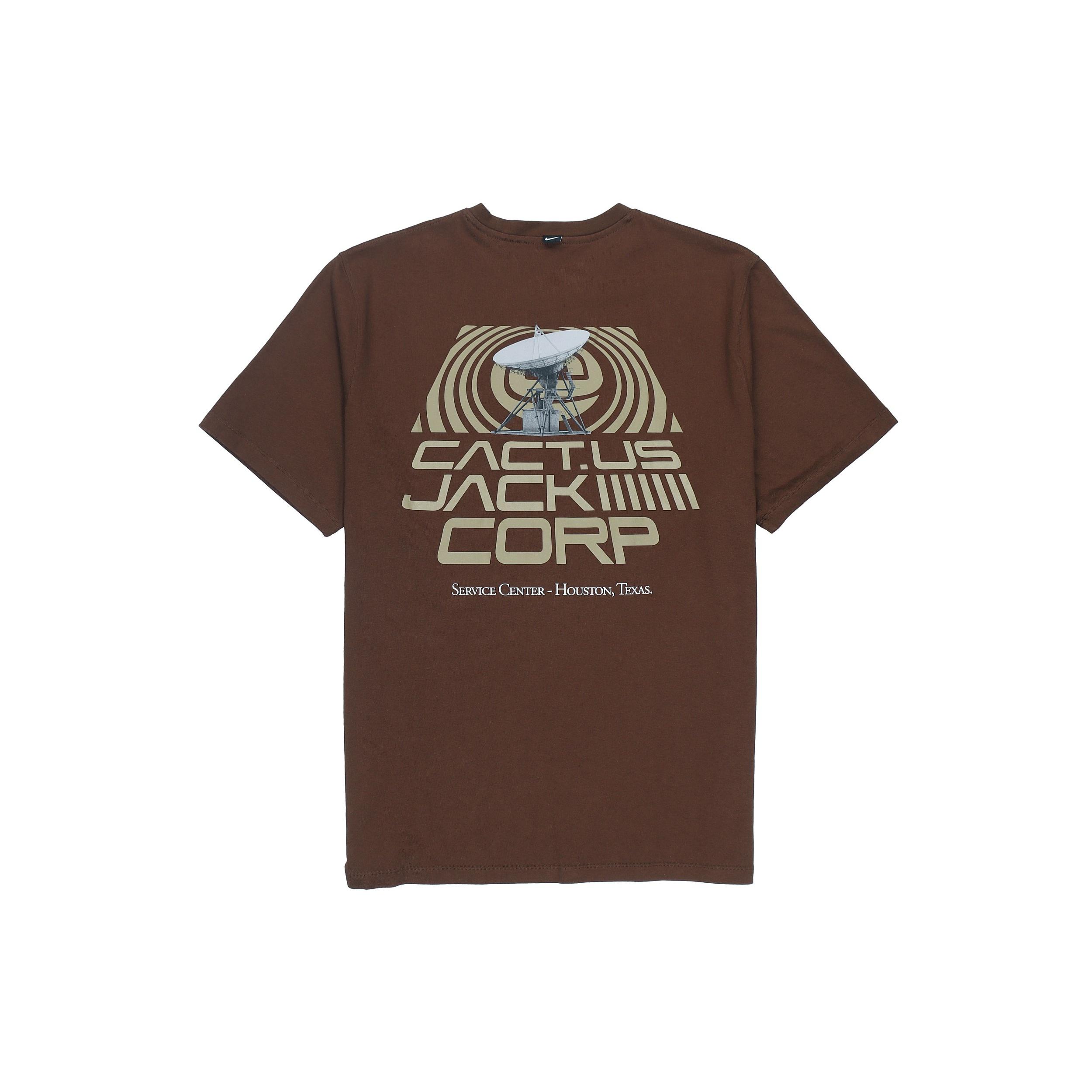 Nike x Travis Scott CACT.US CORP T-Shirt Brown Beige Men s DM1286-259 XS