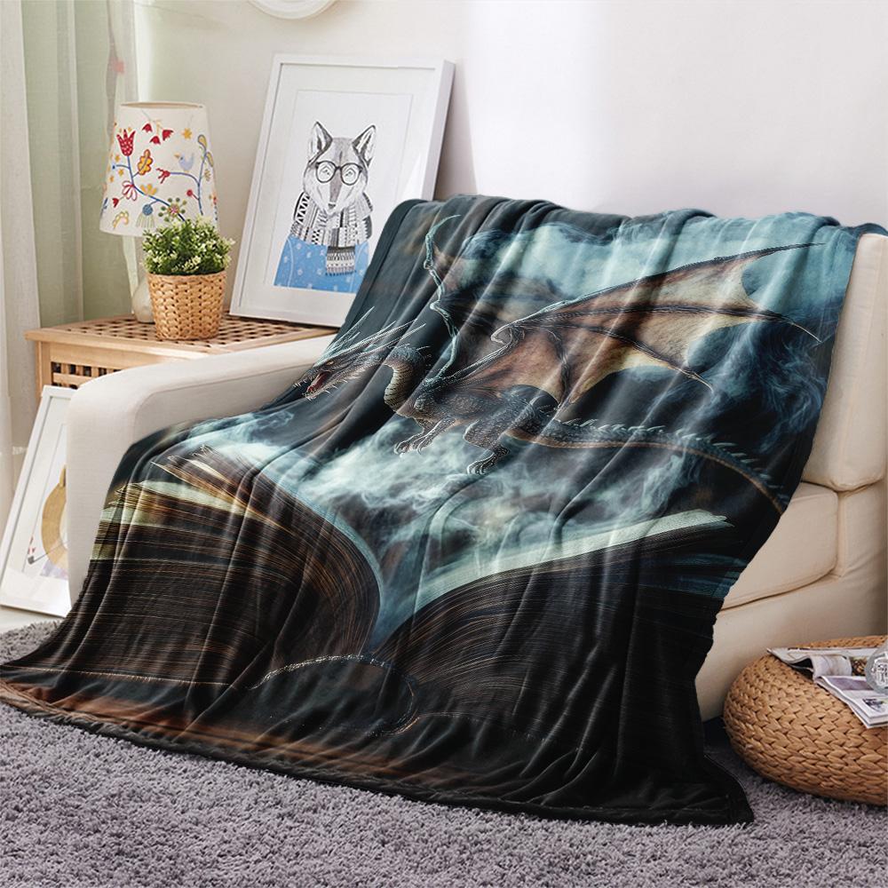 Glowing Books  Print Flannel Blanket, High Quality Comfortable for All Seasons, Home Decor, Warmth and Comfort