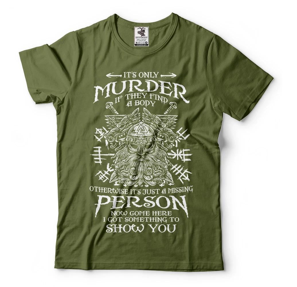 Viking Rune Thor Odin Ragnar Nordic Funny Tee Shirt Novelty Graphic Tee S