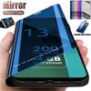 Mirror Leather Cases For Xiaomi Redmi Note 14 13 12 11 10 9 8 Pro Plus Redmi Note 12S 11S 10S 13C 12C Flip Magnetic Phone Cover