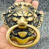 Victorian Brass Lion Door Knocker, Antique Style Lion Head Home Decor