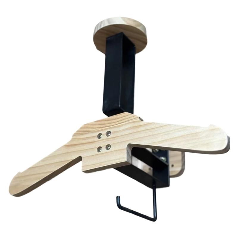 Wall-mounted Wooden Hat Rack On The Wall Motorcycle Helmets Display Rack Stand Wooden Helmet Holder