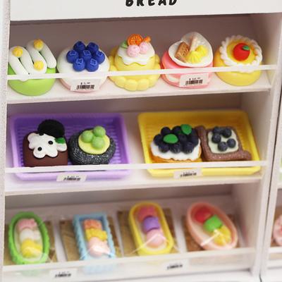 1:12 Dollhouse Cake Cabinet Dessert Shelves Miniature Food Play Miniature Toys Mini Model Play House Hand Diy Small Ornaments