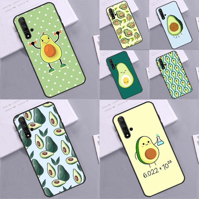Cartoon Avocado For Huawei Nova 12i 12s 11i 5T Y90 Y70 Y60 Y61 Y91 Y72 9 10 SE P60 Pro P20 P30 P40 Lite Case