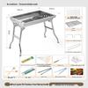 Portable Folding Outdoor BBQ Grill with 304 Stainless Steel Net