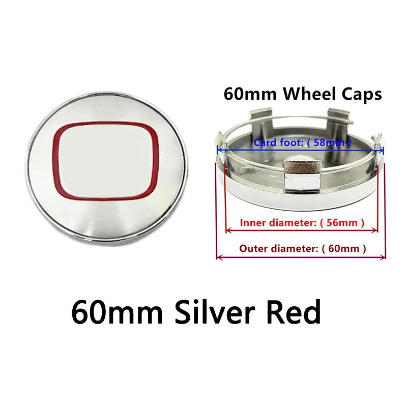 4pcs 58mm 59mm 69MM For Honda Mugen Pilot Type R Type S Insight Car Styling Wheel Center Hub Caps Cover Replacement Accessor
