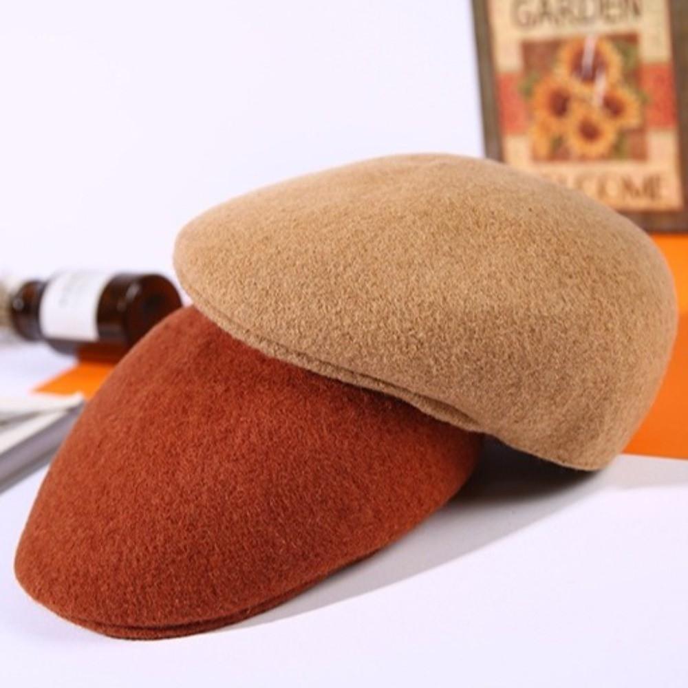 Windproof Forward Cap Breathable Artist Hat Retro Beret Cap Women