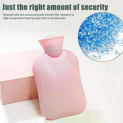 1000ML Handwärmer Heißwasserflasche Wassereinspritzung Erwärmung Wiederverwendbar PVC Warmer Kessel Warmes Bett Heißwasserbeutel Mädchen Winter