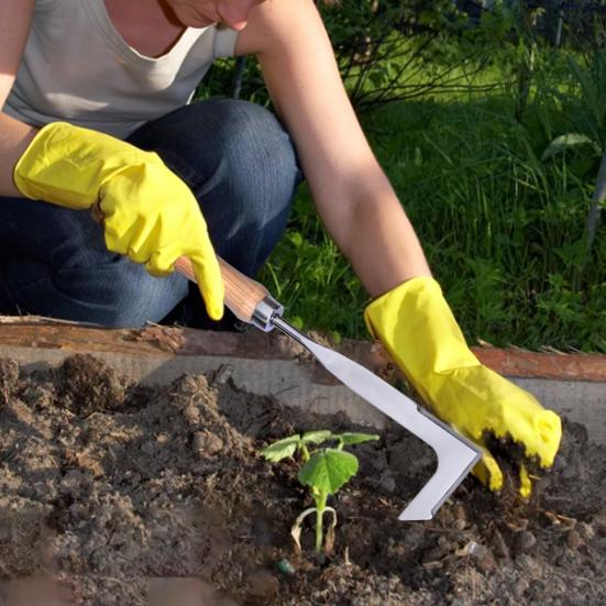Garden Hoeing Universal Comfortable Holding Metal Manual Crack Resistant Weed Puller for Farmland