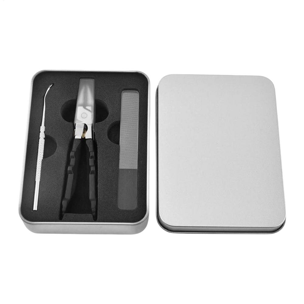 Eagle Beak Nail Clippers 3pcs Sets Heavy Duty Trimmers with Safety Lock Wide Jaw Opening Anti-Splash Slanted Nail Clipper