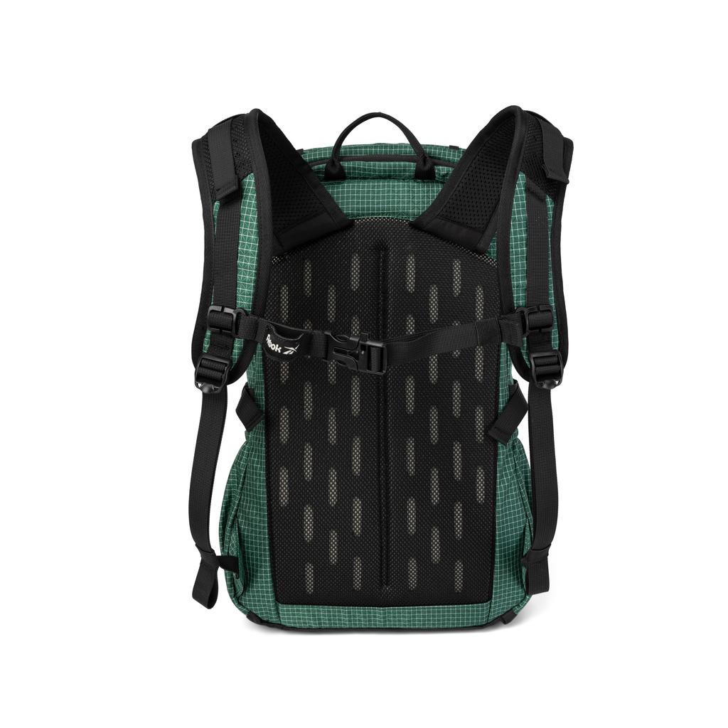 New Reebok Fabric Backpack Unisex Khaki Green/Jasper/Obsidian Black RB250104M