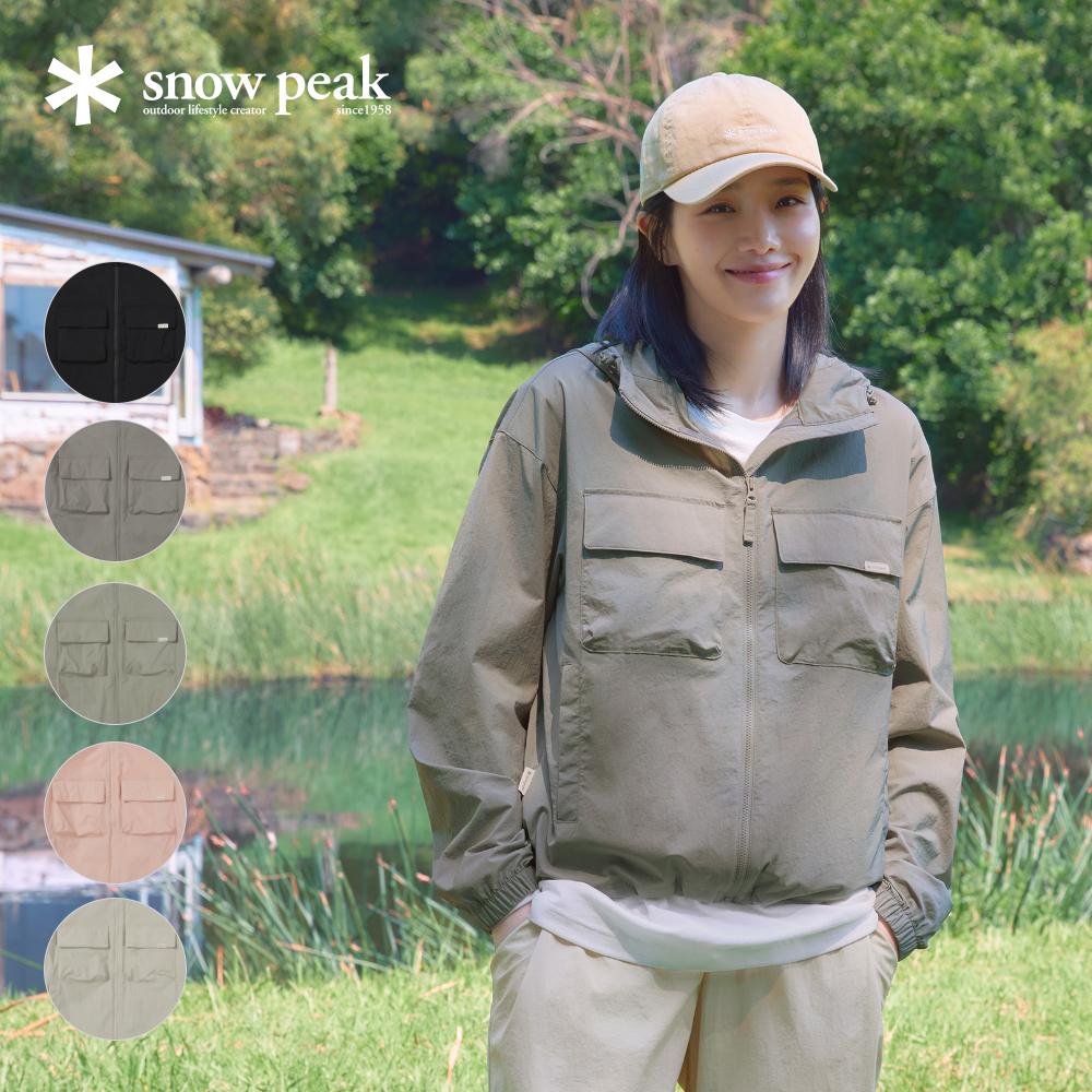 [Snowpeak] Женская ветровка Root с карманом (S26MWRWB61) Black-85(S)