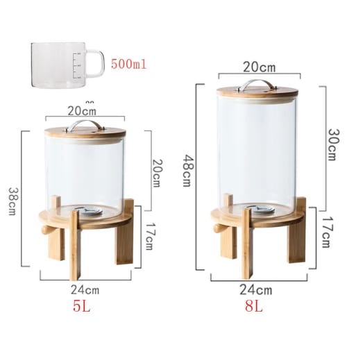 Rice Container, Rice Dispenser, Storage Container with Measuring Cup, Rice Storage Tank, Rice Case, Rice Storage Container, Airtight and Moisture-Proo