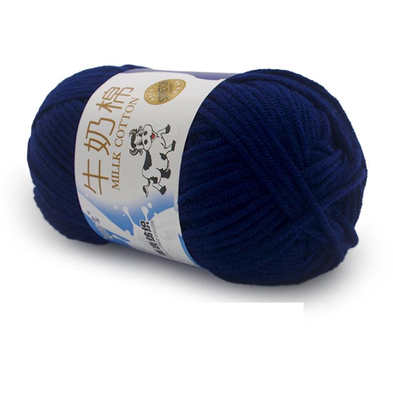 1Pc 50g Crocheting Milk Cotton Yarn Hand Knitting Sweater Blanket Hat Threads Crochet Amigurumi Bag Line 95m