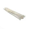 [15-50mm] 925 Sterling Silver Eye Head Pins Flat Head Pins T Shape Needles Ball Head Pins for Jewelry Making DIY 2pcs