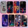 No.19 Football L-Lamine Y-Yamals Phone Case For iPhone 16,15,14,13,12,11,Pro,XS,Max,XR,Plus,E,SE4,Mini Black Soft Cover