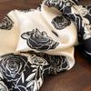 Spring Hot Simple Design Silk Scarf Women's Versatile Temperament Rose Mulberry Silk Scarf Fashion Small Square Scarf
