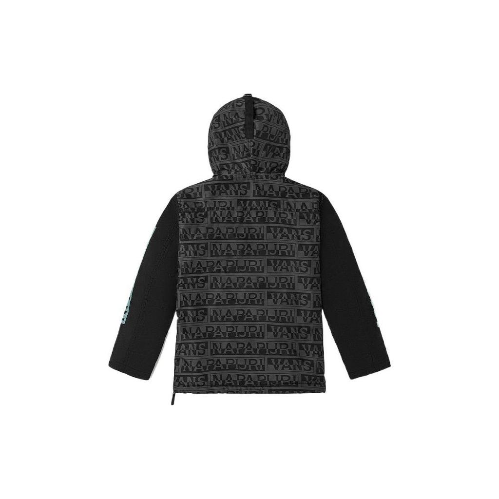 Vans Napapijri Collaboration Checkerboard Print Jacket Women Jacket Black VN0A53WXBLK