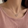 Ins Wind Pearl Necklace Design Collarbone Chain Love Pendant Jewelry