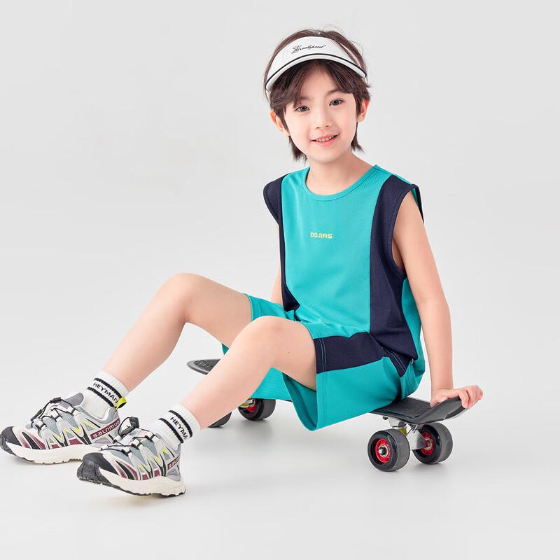 Boys' Summer Color-block Sport Set