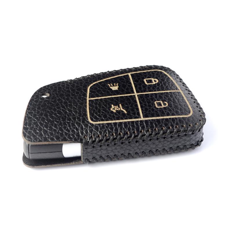Premium Genuine Cowhide Key Case for Buick Envision: Secure Buckle Set