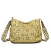 Women's Bag Printed Multi-Layer Shoulder Crossbody Bag Middle-Aged Mother's Bag