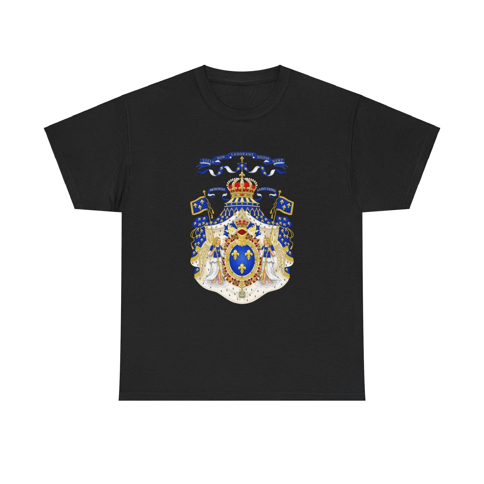 Grand Royal Coat of Arms of France - T shirt 2XL