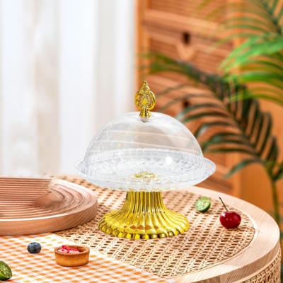 Suport de prezentare pentru prăjituri cu capac dom, tavă cu nuci, platou de servire acoperit pentru prăjituri de desert