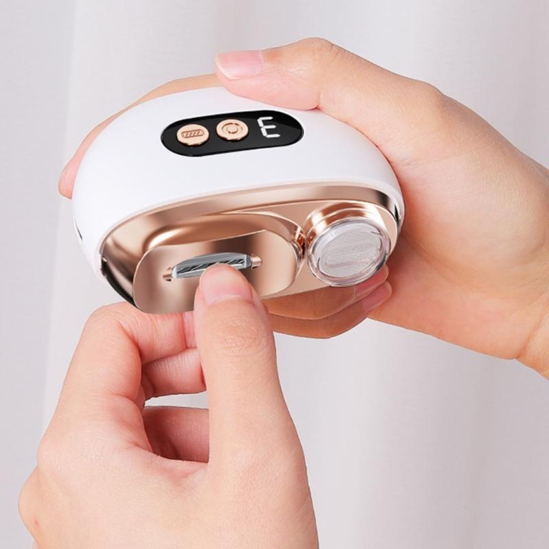 Electric Nail Clippers With Automatic Trimming Polishing Features 3Speed Settings LED Light Collection BoxQuiet Operation