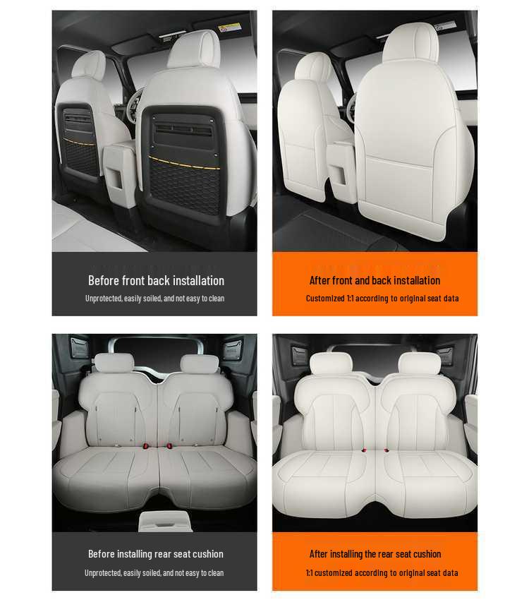 Chery iCarV23 High-End Perforated Leather Seat Cover, Full Coverage, All-Season.