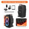 Portable Speaker Dust Case for JBL PARTYBOX 520/320/310/120/110 with Mic Pocket Double-Sided Speaker Storage Bag Waterproof