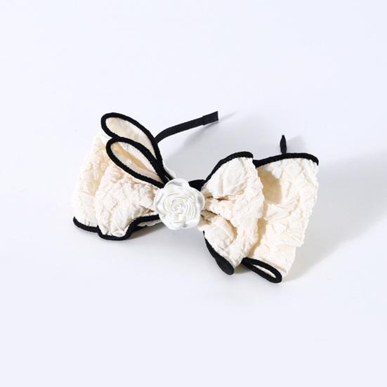 Pet Headgear British Style Bouncy Soft Camellia Creative Dress Up Satin Bow-knot