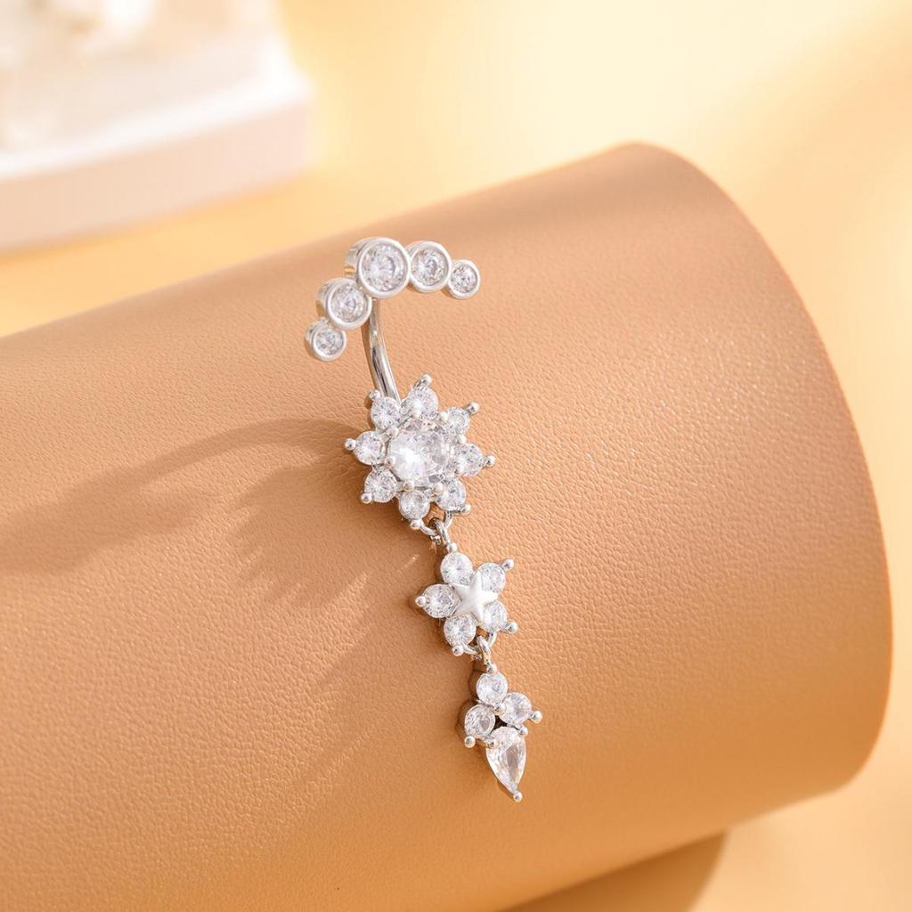 23 Zircon Belly Button Ring - Body Piercing Jewelry