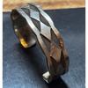 Used Navajo Nora Bill Silver 925 Stamp Work Bangle