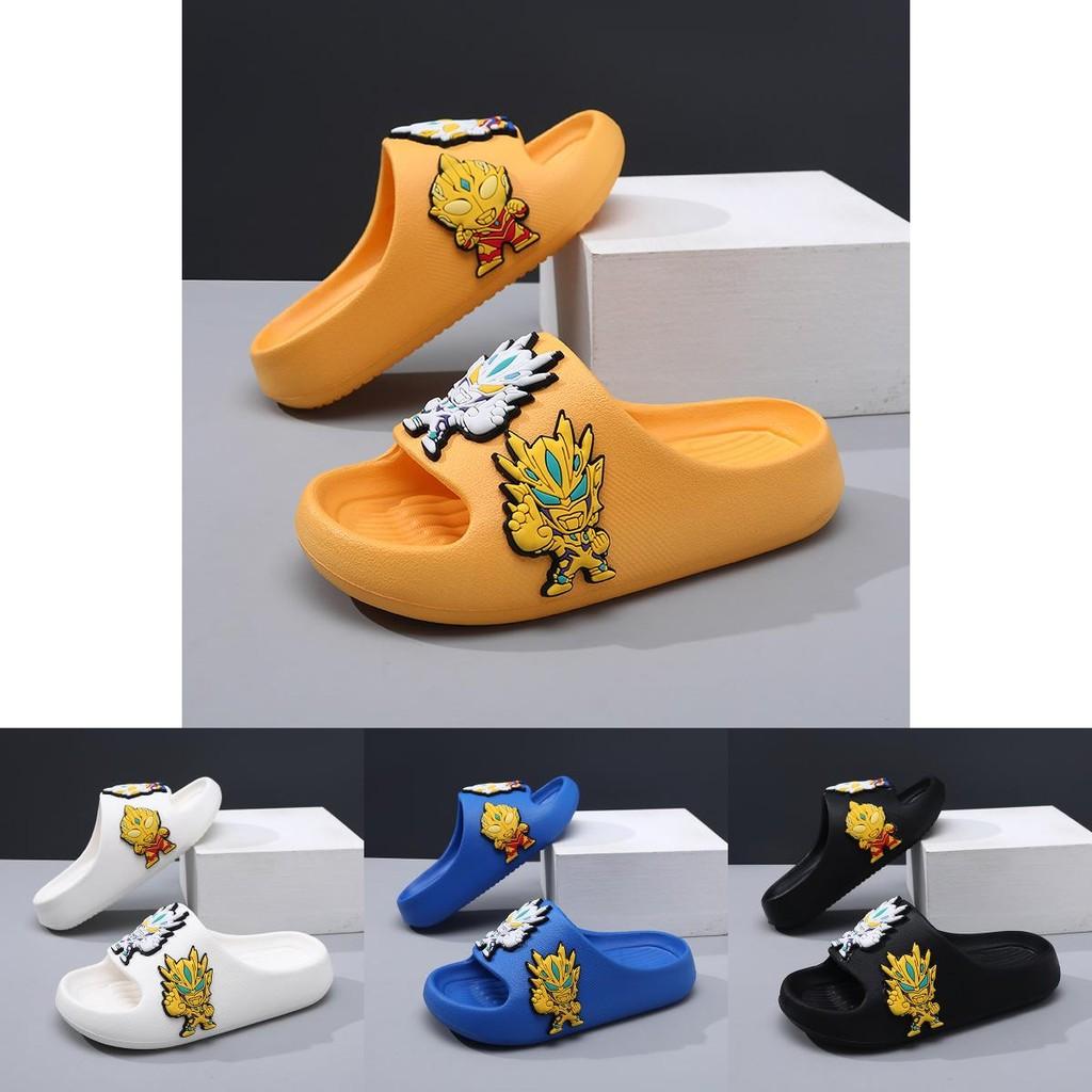 Cartoon Durable Boys Ultraman Summer Slippers Breathable Nonslip Indoor Sandals