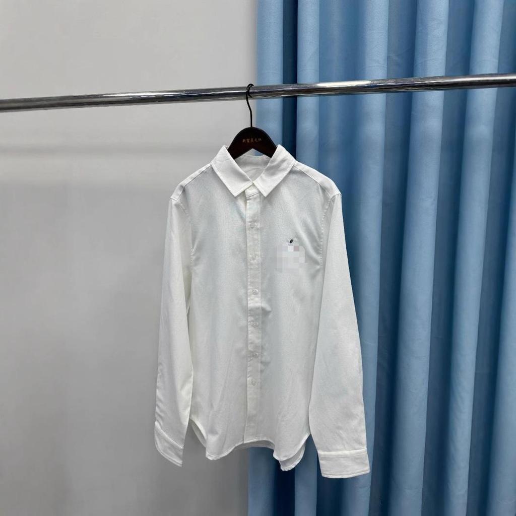 Premium Cotton Oxford Cloth Shirt with Horse Embroidery - Unisex Business Casual