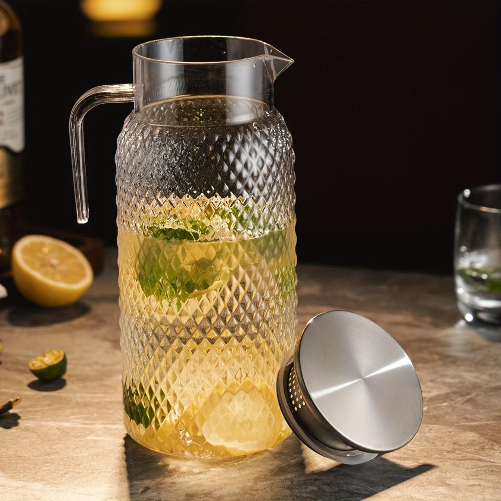 Transparent Cold Water Pitcher Large Capacity Cold Water Kettle Multifunctional Juice Jug  Canteen