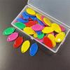 Set of 10 Colorful Plastic Thumb Needle Threaders with Storage Box for Easy Hand Sewing