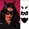 New Halloween Bat Sleeve Cape Catwoman Black Cape with Eye Mask Children's Performance Props Bat Cape